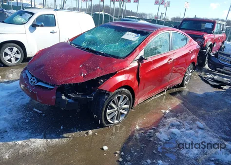2016 Hyundai Elantra Se z USA, uszkodzony, nr VIN 5NPDH4AE9GH752577